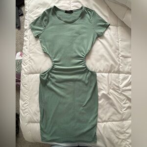 21 Saints Cut Out Bodycon Dress